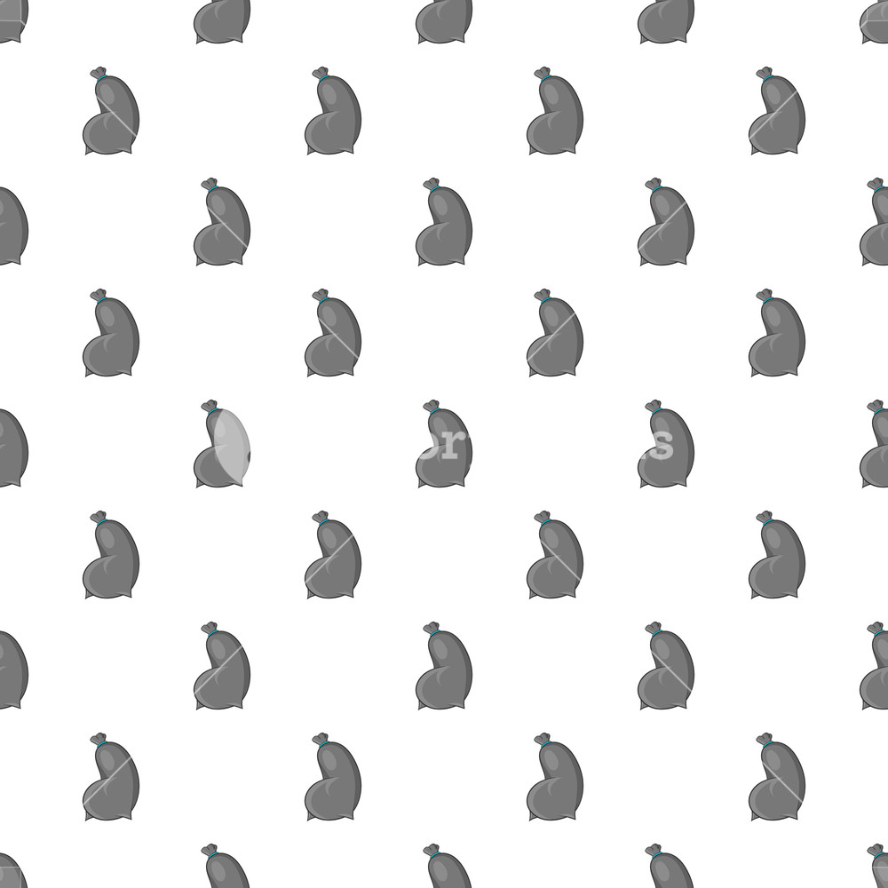 1000x1000 Trash Bag Pattern Cartoon Illustration Of Trash Bag Vector