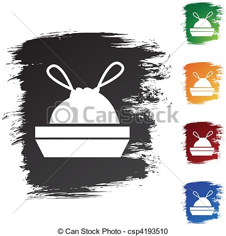 450x470 Trash Bag Vector Clipart