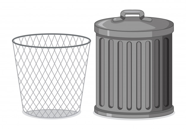 626x435 Set Of Trash Bin Vector Free Download