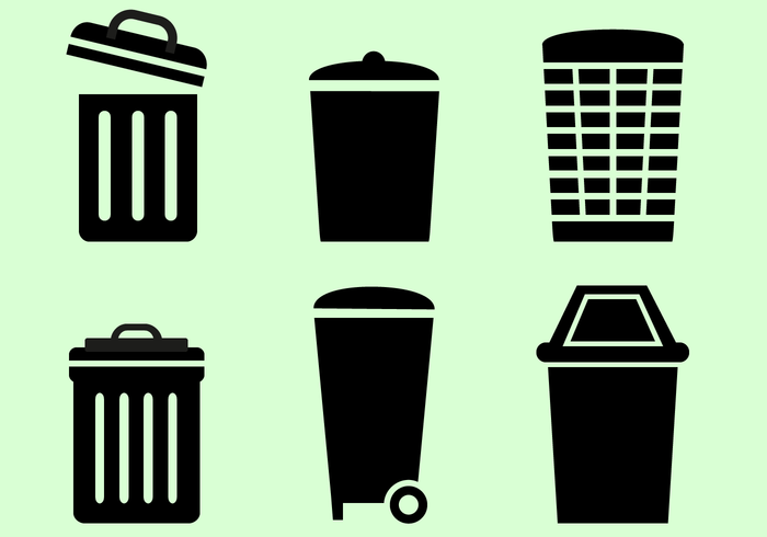 700x490 Trash Can Vector