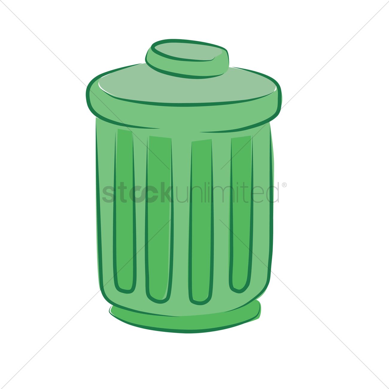 1300x1300 Free Trash Bin Vector Image