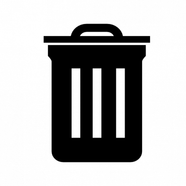 626x626 Trash Can Vector Icon