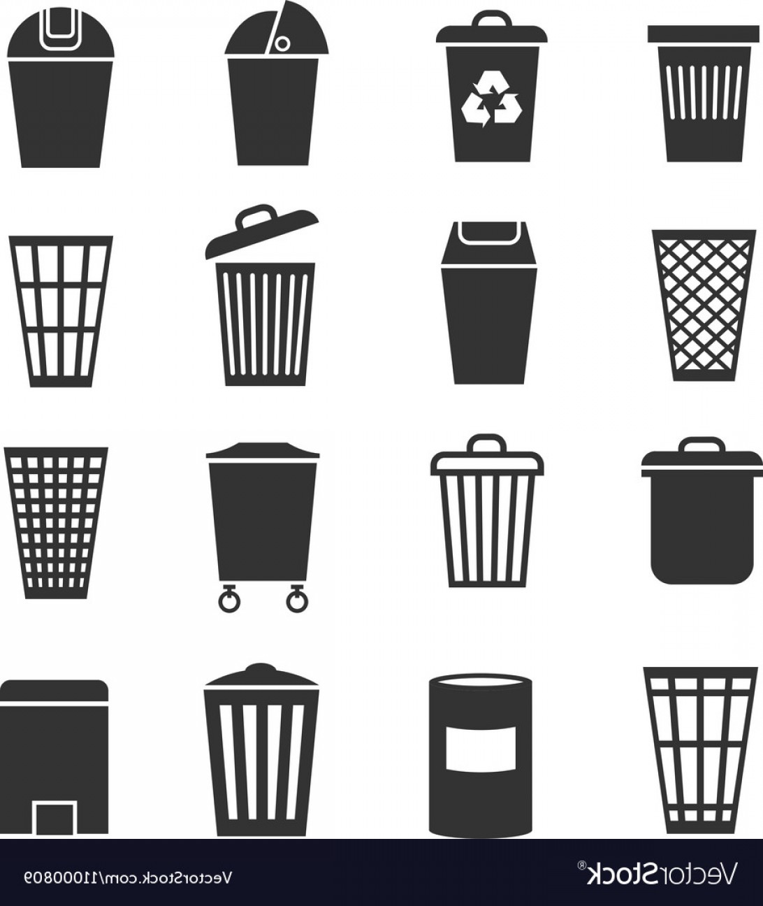 1092x1296 Trash Can Waste Basket And Bin Garbage Vector Sarahgardan