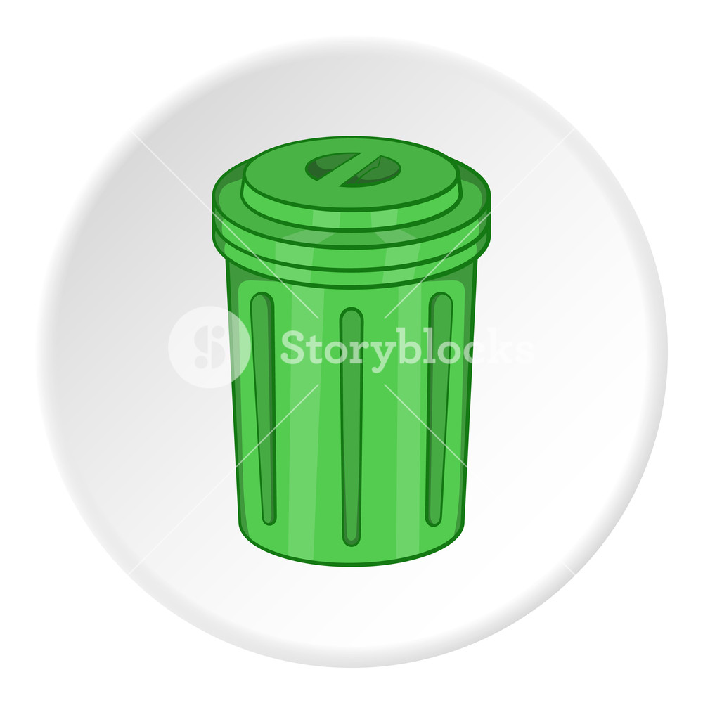 1000x1000 Trash Can Icon Cartoon Illustration Of Trash Can Vector Icon