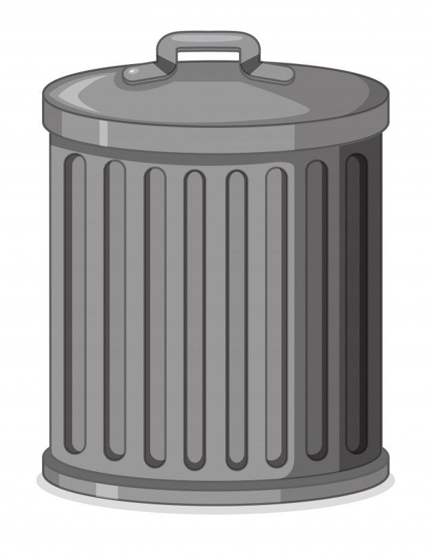 626x811 Trash Can Or Bin Vector Free Download