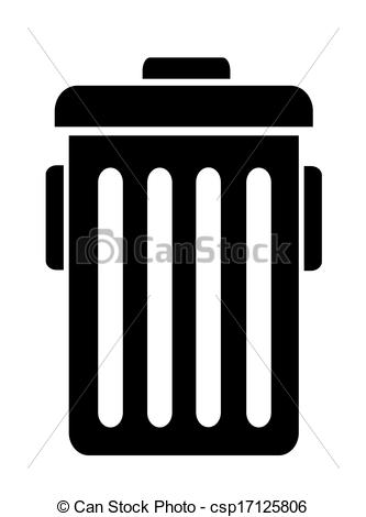 333x470 Trash Can Vector Illustration