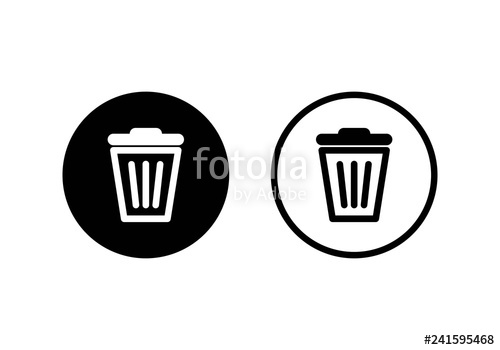 500x350 Trash Icon Vector Trash Can Icon Delete Icon Vector Stock Image