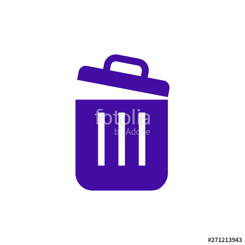 500x500 Trash Icon Trash Can Icon Delete Icon Vector Stock Image