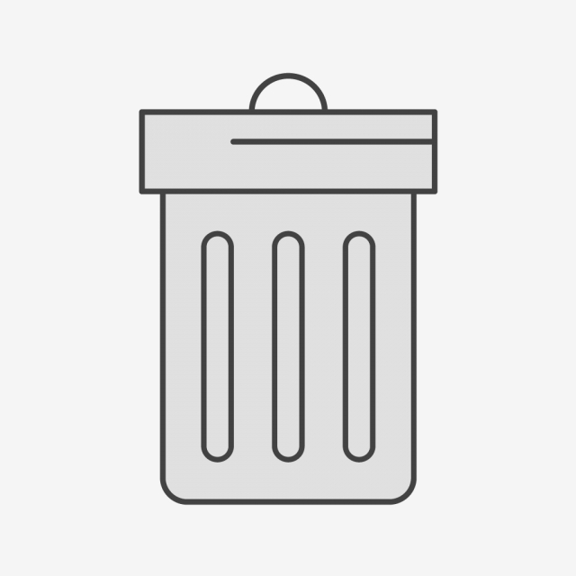 640x640 Vector Trash Icon, Delete, Trash, Bin Png And Vector