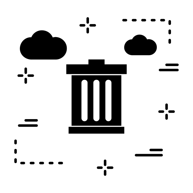 640x640 Vector Trash Icon, Trash Icon, Delete, Bin Png And Vector