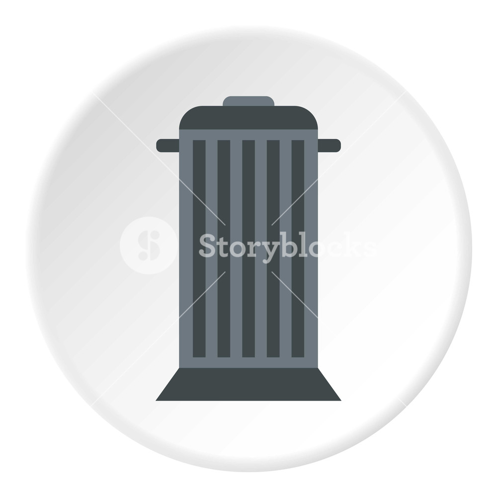 1000x1000 Street Trash Icon Flat Illustration Of Street Trash Vector Icon
