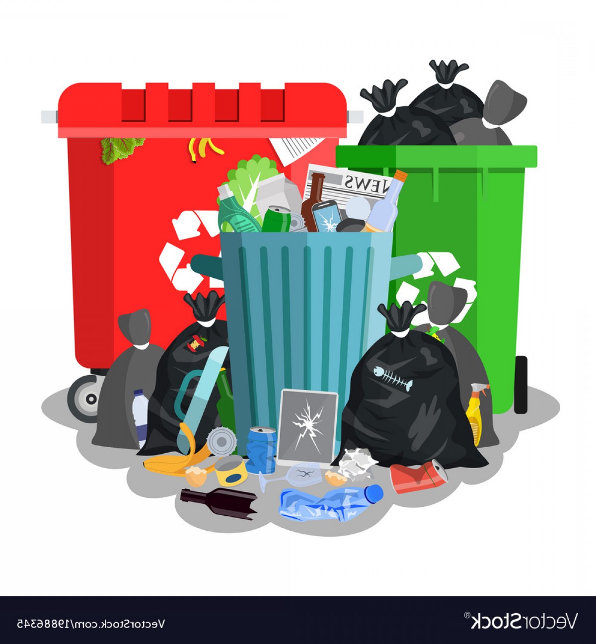 Trash Vector at Vectorified.com | Collection of Trash Vector free for ...