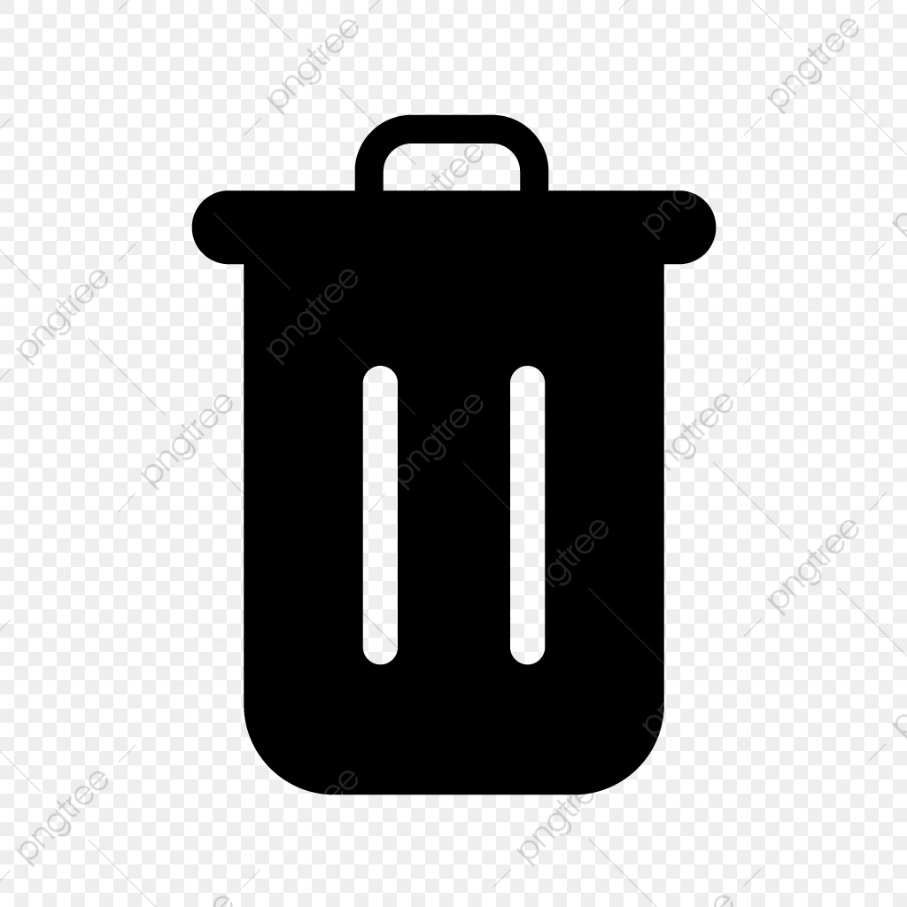 1024x1024 Trash Vector Icon, Trash, Delete, Basket Png And Vector