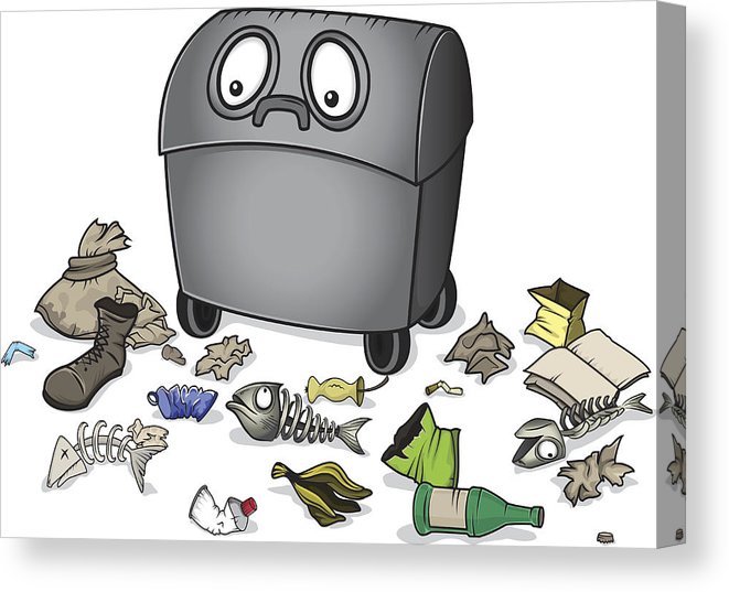 Dustbin Character With Garbage Waste Trash Vector Illustration 661x537 Dustbin Character With Garbage Waste Trash Vector Illustration