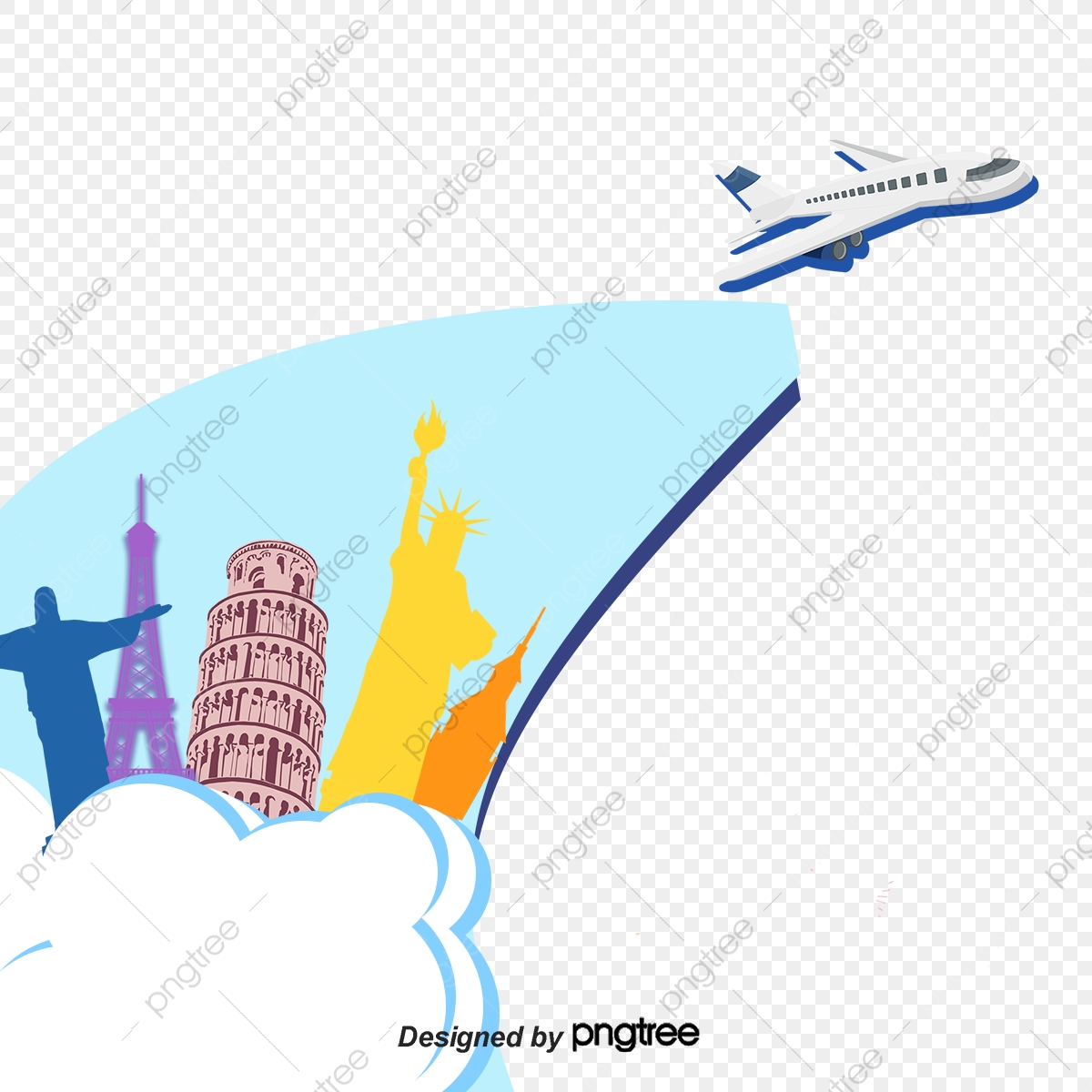 1200x1200 Creative World Travel Background Vector Material, Aircraft, Paper