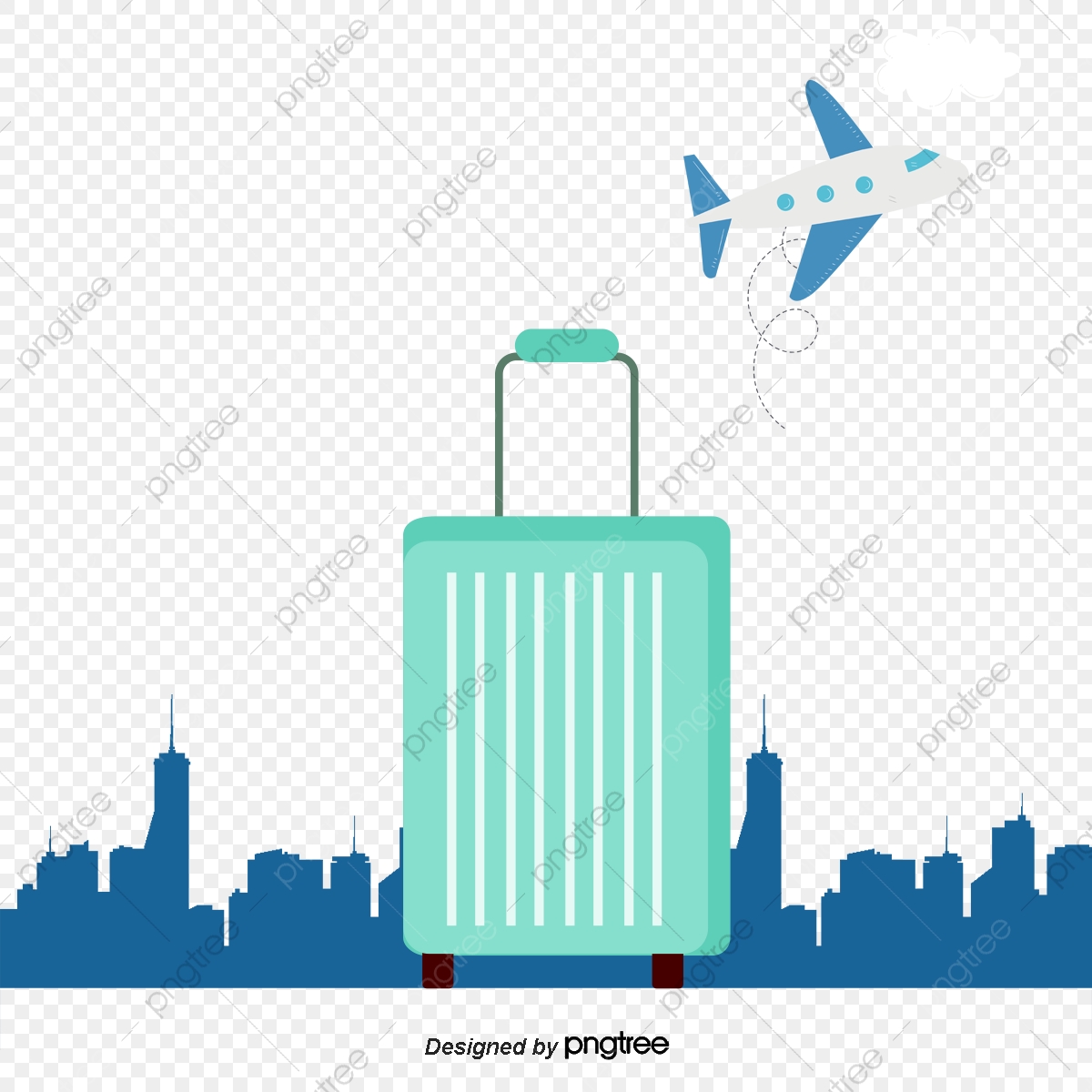 1200x1200 Suitcase Travel Background Vector Material, Travel Vector