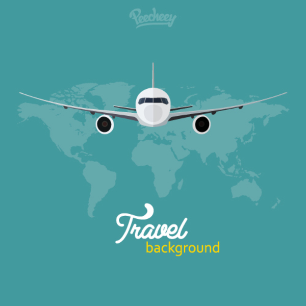 600x600 Travel The World Background Free Vector