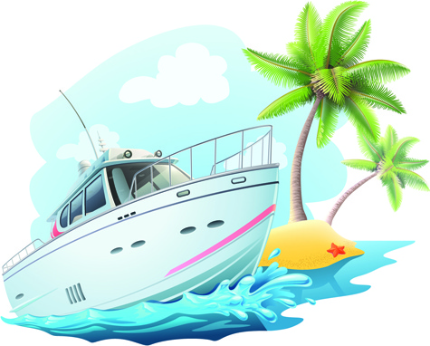 475x382 Yacht And Travel Background Vector Image Free Vector
