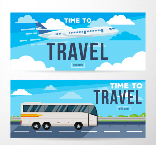 Travel Banner Vector