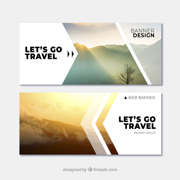 626x626 Travel Banners With Destination Vector Free Download