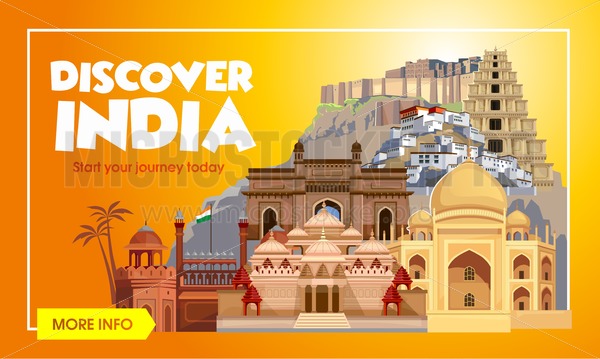 600x359 India Travel Banner Trip To India Design Concept India Travel