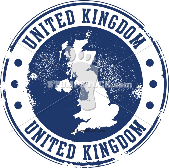 590x588 United Kingdom Travel Stamp Vector Stompstock