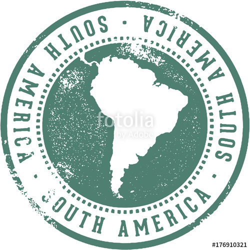 500x500 Vintage South America Travel Stamp Stock Image And Royalty Free