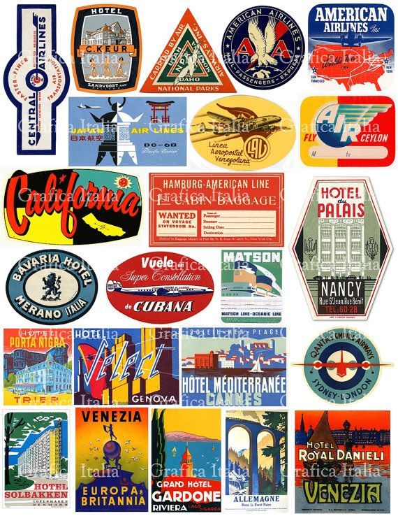 570x738 The Fastest Vintage Travel Stickers {cork}