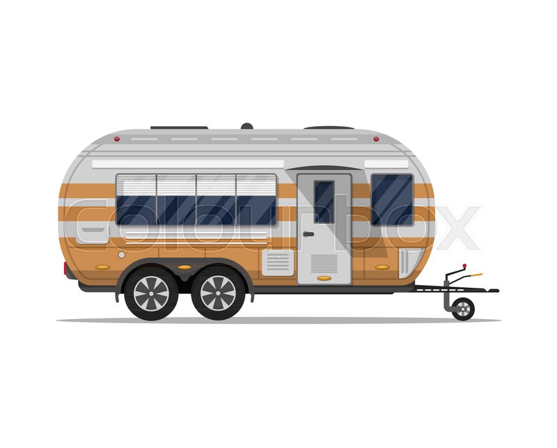 Travel Trailer Vector