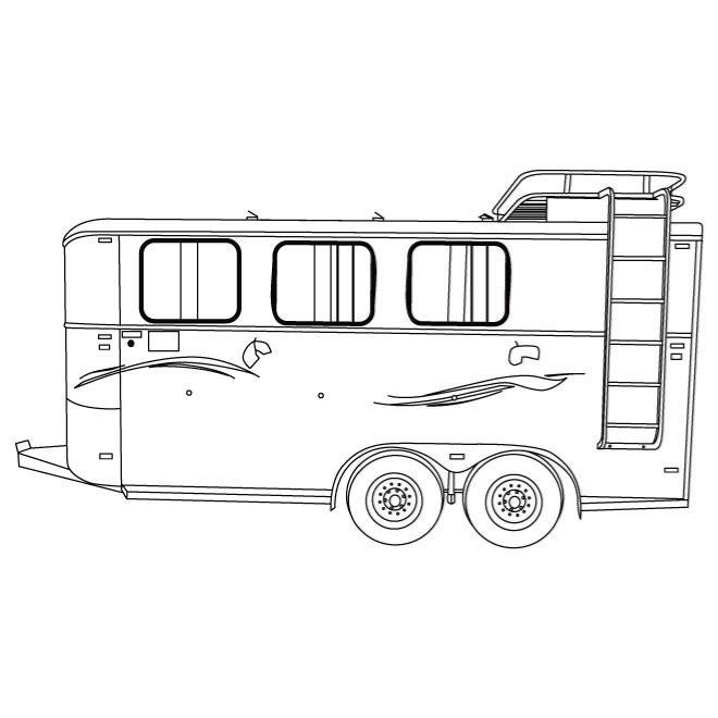 660x660 Travel Trailer Vector Image