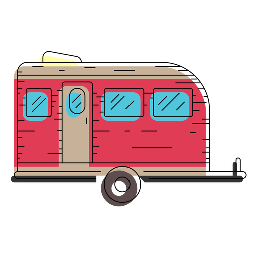 512x512 Travel Trailer Illustration