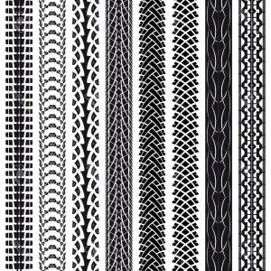 300x300 Collection Bicycle Tire Tracks Vector Lamaison