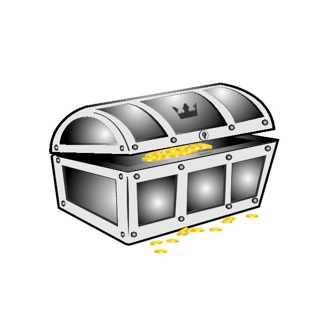 660x660 Treasure Chest Vector Clip Art