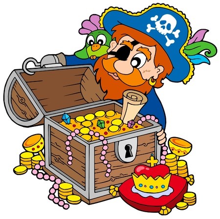 450x449 Pirate Opening Treasure Chest