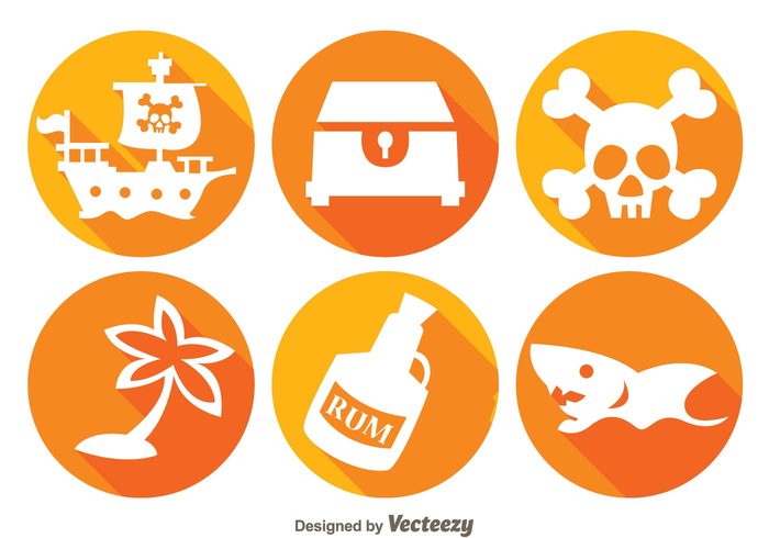 700x490 Free Vector Treasure Hunter Long Shadow Icons