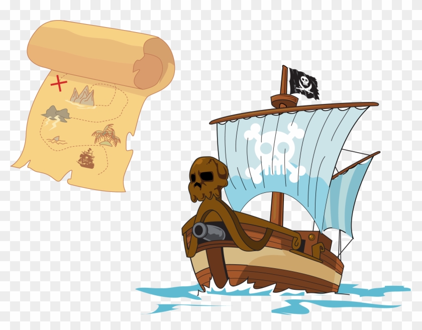 840x657 Treasure Island Piracy Treasure Map