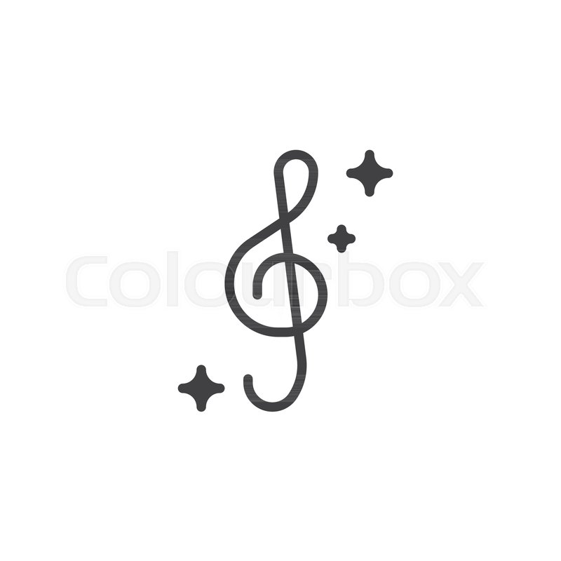 800x800 Treble Clef Vector Icon Filled Flat Stock Vector Colourbox