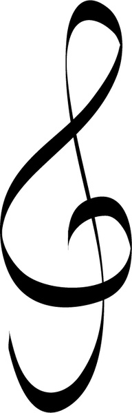 192x600 Treble Clef Music Note Free Vector In Adobe Illustrator