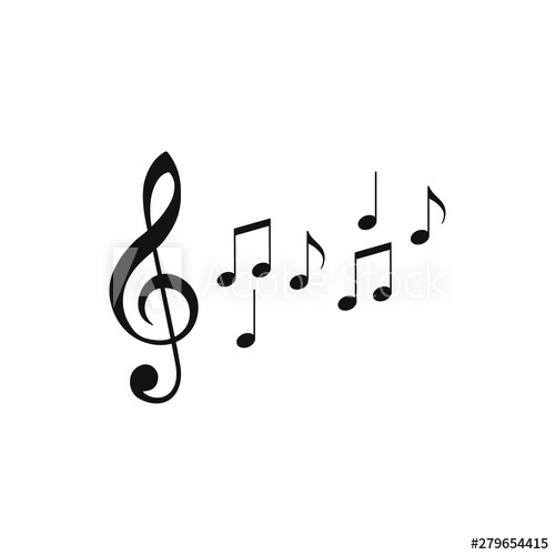 500x500 Music Notes Icon Musical Notes, Treble Clef Vector