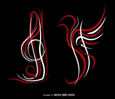 232x200 Treble Clef Free Vector Graphic Art Free Download