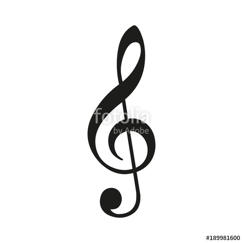 500x500 Treble Clef Vector Stock Image And Royalty Free Vector