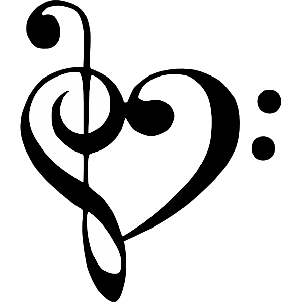 600x600 Clipart Heart Treble Clef For Free Download And Use Images