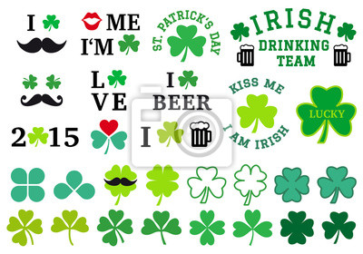 400x280 De St Patrick, Conjunto De Vector Pinturas Para La