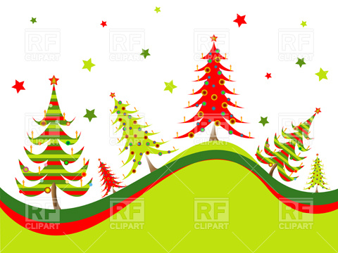 480x360 Christmas Trees Background Vector Image Of Holiday Robertosch
