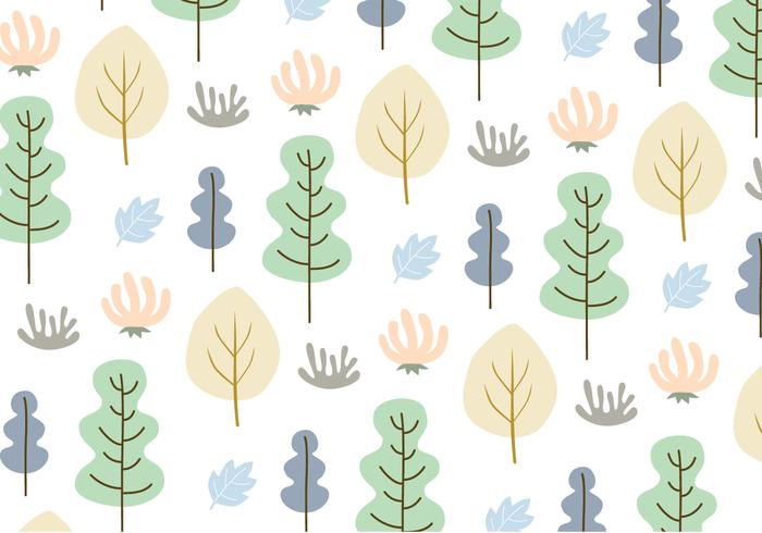 700x490 Leaves And Trees Pattern Background Vector