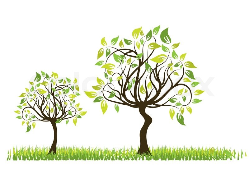 800x544 Tree Spring Background, Vector Stock Vector Colourbox