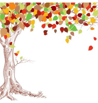 380x400 Autumn Tree Background Vector