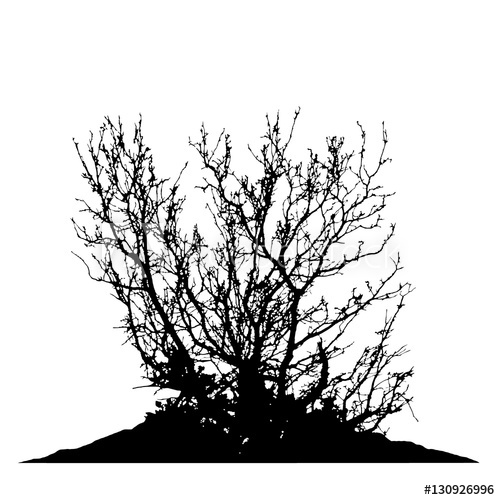 Realistic Tree Branches Silhouette 500x500 Realistic Tree Branches Silhouette