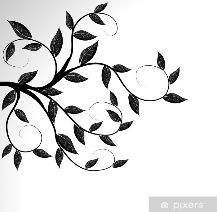Vector Of A Tree Branch Silhouette Poster 700x684 Vector Of A Tree Branch Silhouette Poster