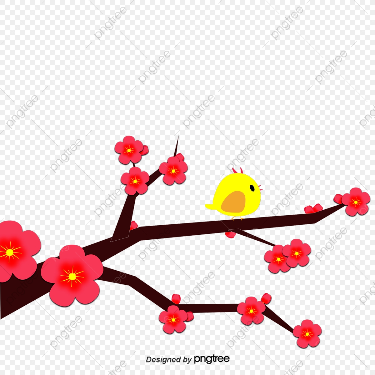 Chinese Style Bird Perched On A Tree Branch Plum, Chinese Vector 1200x1200 Chinese Style Bird Perched On A Tree Branch Plum, Chinese Vector